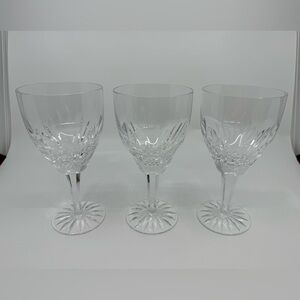 Royal Leerdam Netherlands Rubato Water Goblets Set Of 3 (Starcut Foot)